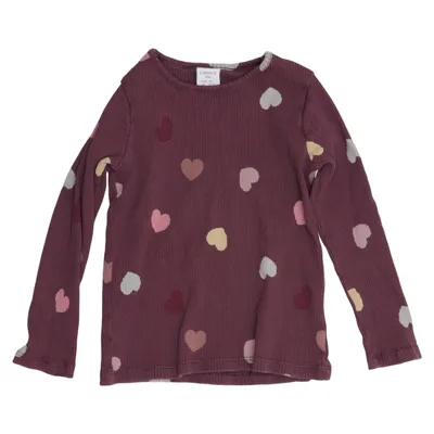 Långärmad t-shirt (Lila, Flerfärgad) från Lindex Kids Bomull, Elastan