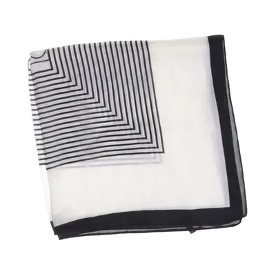 Neckerchief (Black, White) from Totême Polyester
