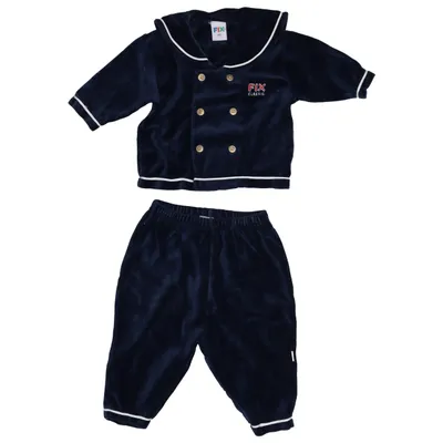 Pyjama (Blauw) van Fix by Lindex Katoen, Polyester