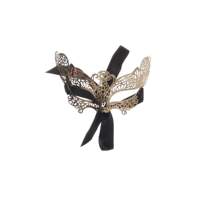 Maskeradmask (Silverfärgad, Svart)