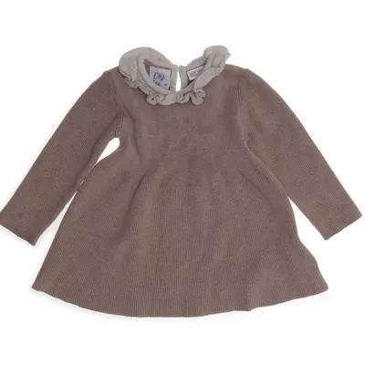 Kjole (Beige, Flerfarvet) fra Zara Baby Nylon, Polyester, Viscose