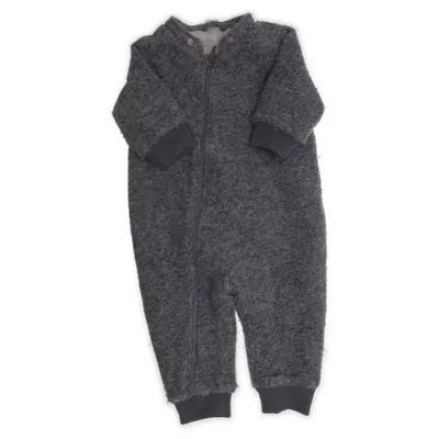 Mjukisdräkt (Grå) från Lindex Baby Merinoull, Polyester