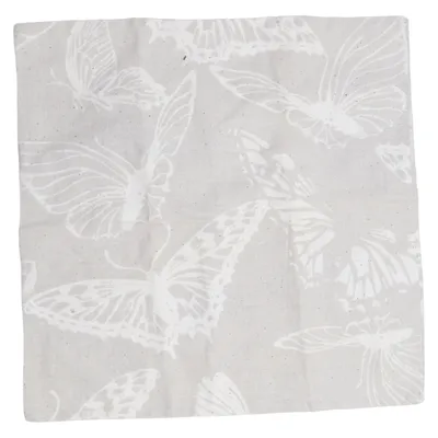 Cushion cover (Beige, White) from Home & Deco Cotton, Polyester