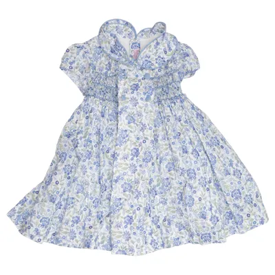 Dress (Blue, White) from La Coqueta Cotton