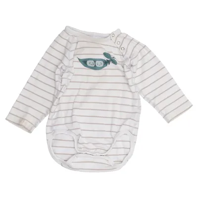 Body (White, Beige) from Polarn O. Pyret Organic cotton