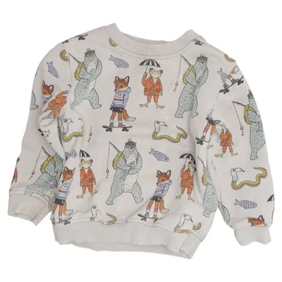Sweatshirt (Beige, Multicolored) from Minimarket Cotton, Polyester