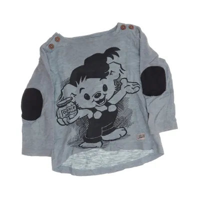 Lange mouwen shirt (Grijs) van Bamse Katoen
