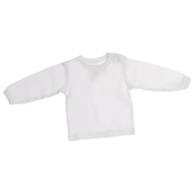 Long sleeve T-shirt (White) from Baby Club Cotton