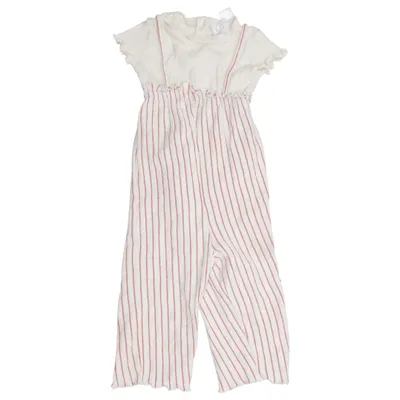 Barboteuse (Blanc, Rouge) de Zara Coton, Élasthane