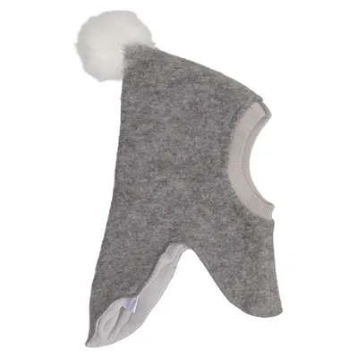 Balaklava (Grå) från Huttelihut Bomull, Polyester, Ull