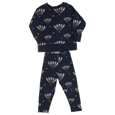 Mjukisset (Blå, Flerfärgad) från D.M.D by Denim Day Bomull, Elastan