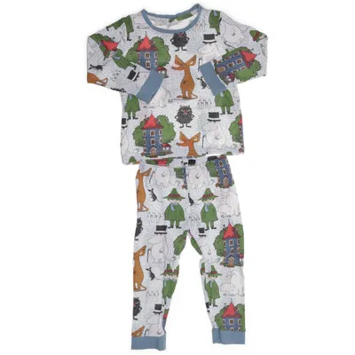 Pajamas (White, Multicolored) from Moomin Cotton