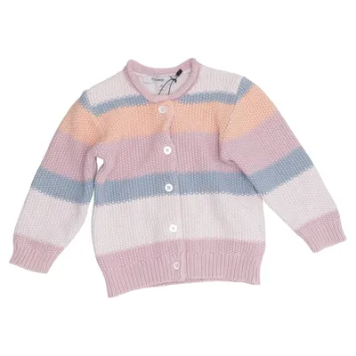 Cardigan (Pink, Blå, Flerfarvet) fra MyWear Baby Økologisk bomuld