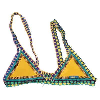 Haut de bikini (Jaune, Multicolore) de Kiini Coton, Élasthane, Polyamide, Polyester