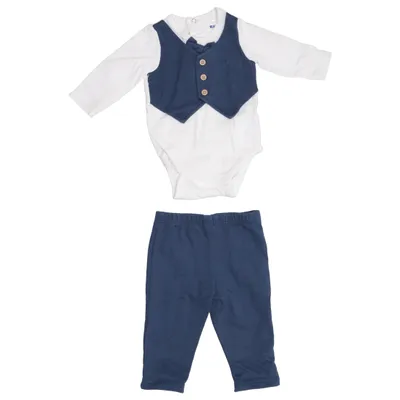 Ensemble (Bleu, Blanc) de Rikiki Coton, Polyester