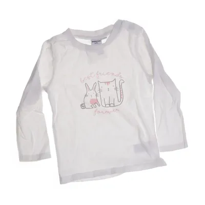 Långärmad t-shirt (Vit) från Manguun