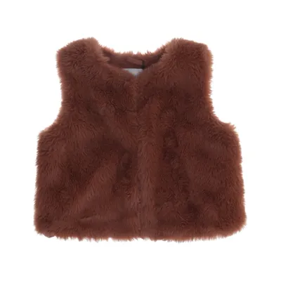 Gilet d'extérieur (Marron) de Frizzle by Bel&Bo Polyester, Coton