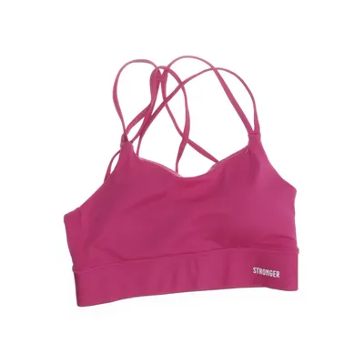 Sports bra (Pink) from Stronger Elastane, Recycled polyester