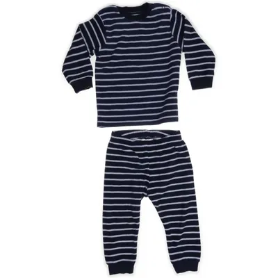Sæt (Blå, Hvid) fra H&M Bomuld, Elastan, Polyester