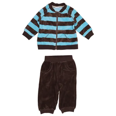 Sæt (Blå, Brun) fra MyWear Baby Bomuld, Polyester