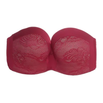 Bandeau-bh (Röd, Beige) från Wonderbra Elastan, Polyamid, Polyester