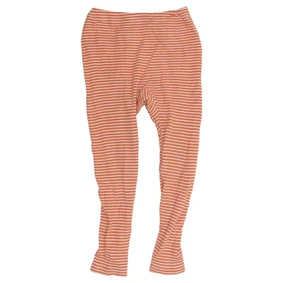 Leggings (Orange, Hvid) fra Cosilana Silke, Uld