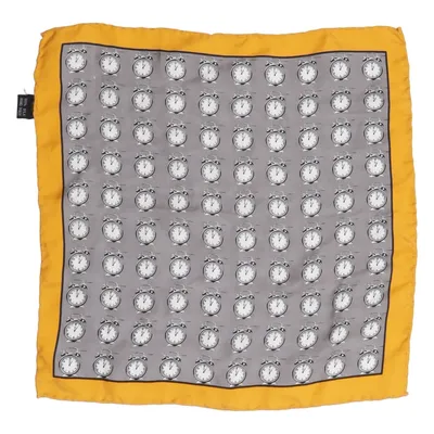 Zakdoek (Geel, Grijs) Zijde