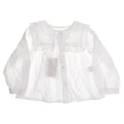Blouse (Wit) van Zara Katoen