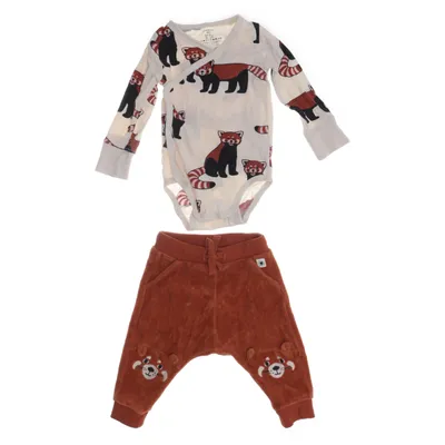 Set (Beige, Flerfärgad, Brun) från Lindex Baby Bomull, Elastan