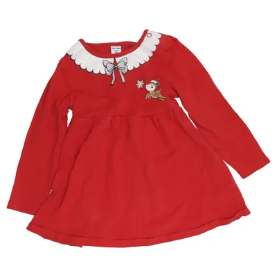 Jurk (Rood) van Dopo Dopo Baby Katoen