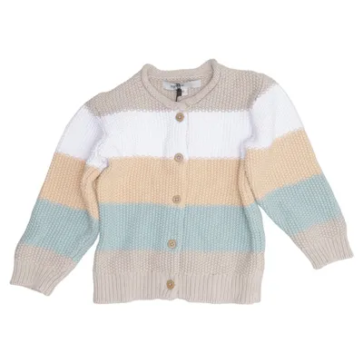 Cardigan (Beige, Wit, Blauw) van MyWear Baby Organisch katoen