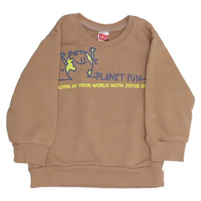 Sweatshirt (Marron) de Joyce Coton, Polyester