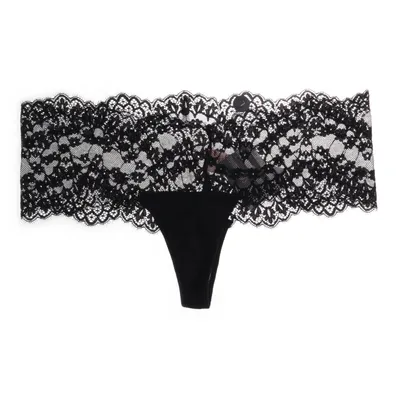 String (Zwart) van Hunkemöller Katoen, Elastaan, Polyamide