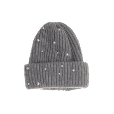 Beaniemössa (Grå) från Glitter Akryl, Elastan, Polyamid