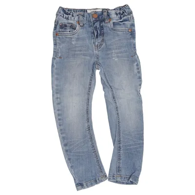 Jeans (Blå) fra Long Island Bomuld, Elastan