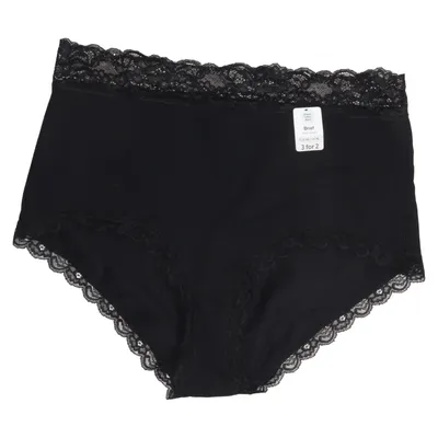 Culotte (Noir) de Lindex Coton, Élasthane