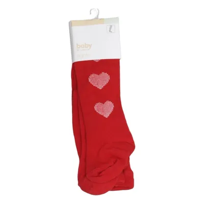 Strumpfhose (Rot, Weiß) von Baby by Lindex Baumwolle, Elasthan, Polyamid