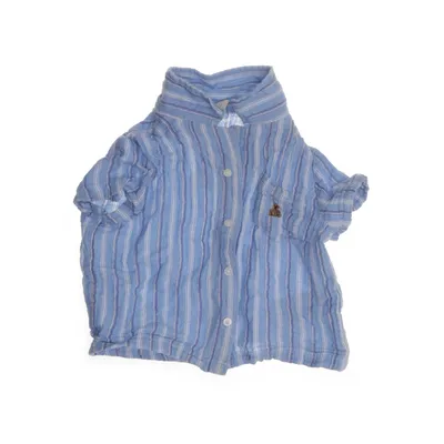 Chemise à manches courtes (Bleu, Blanc) de BabyGap Coton