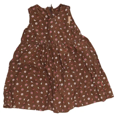 Dress (Brown, Multicolored) from Polarn O. Pyret Cotton