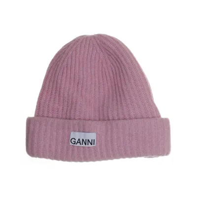 Beaniemössa (Rosa) från Ganni Polyamid, Ull