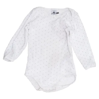 Body (Blanc, Bleu) de Petit Bateau Coton