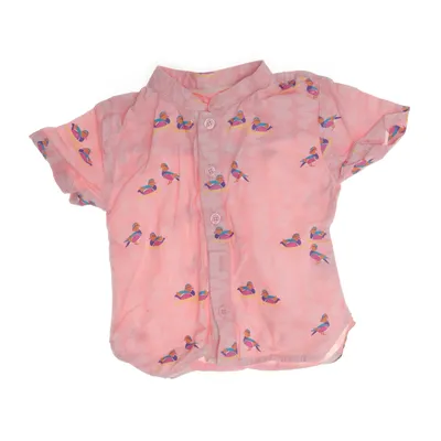 Korte mouwen shirt (Roze, Meerkleurig) van Elly Katoen