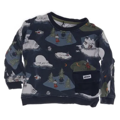 Sweatshirt (Blå, Flerfarvet) fra Moomin by Martinex Elastan, Økologisk bomuld
