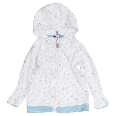 Capuchon sweater (Wit, Blauw) van Kanz Katoen