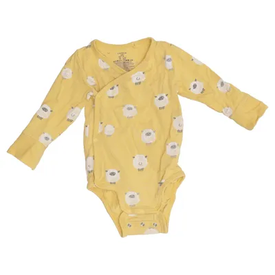 Body (Jaune) de Lindex Baby Coton, Élasthane
