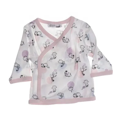 Wikkelblouse (Wit, Roze, Meerkleurig) van Ergee Katoen