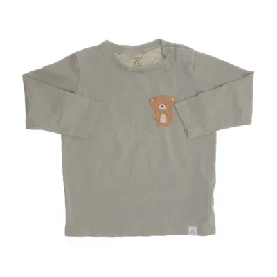Långärmad t-shirt (Grön) från Lindex Baby Bomull, Elastan