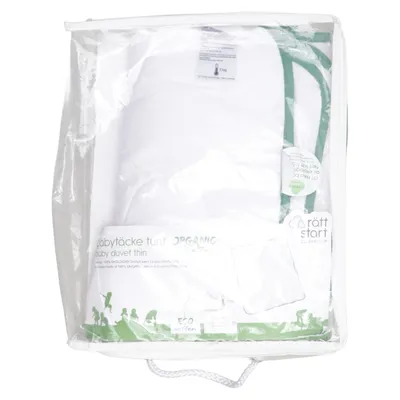 Couverture de bébé (Blanc, Vert) de Rätt Start Coton biologique, Polyester