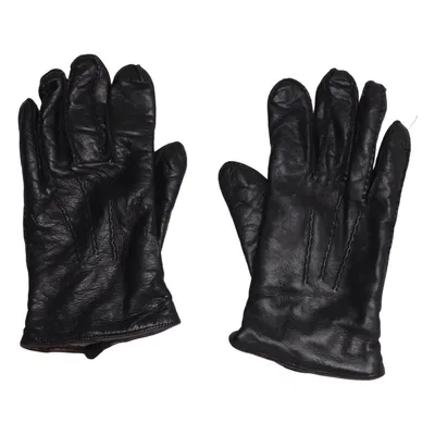 Lederhandschuhe (Schwarz) von Handskmakaren Kaschmir, Leder, Wolle