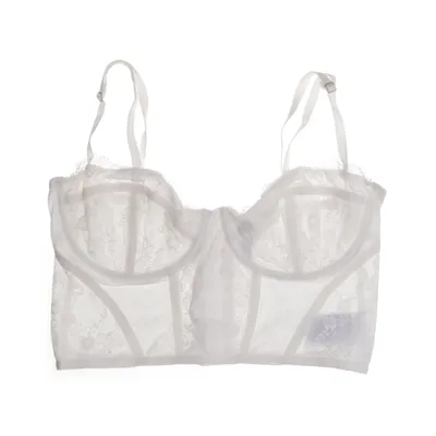 Bustier (Hvid) fra Divided by H&M Elastan, Polyamid, Polyester